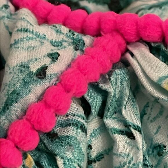 Tommy Bahama Green & Pink Tropical Print Girls Dress Size 4T Sleeveless Summer - Picture 10 of 10